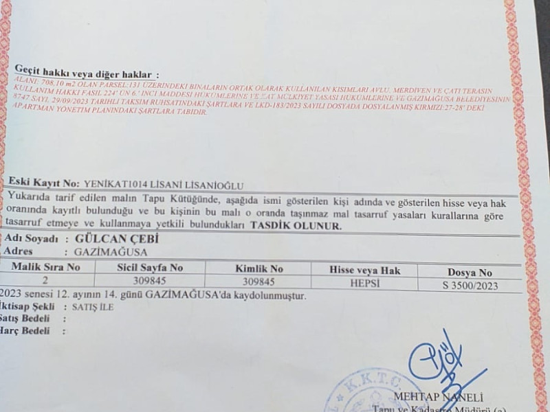 3+1 Apartment for Sale in Gazimagusa, Asagimaras